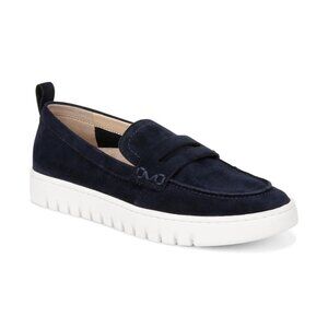 Vionic Women's Uptown Loafer Navy / White Suede Shoes